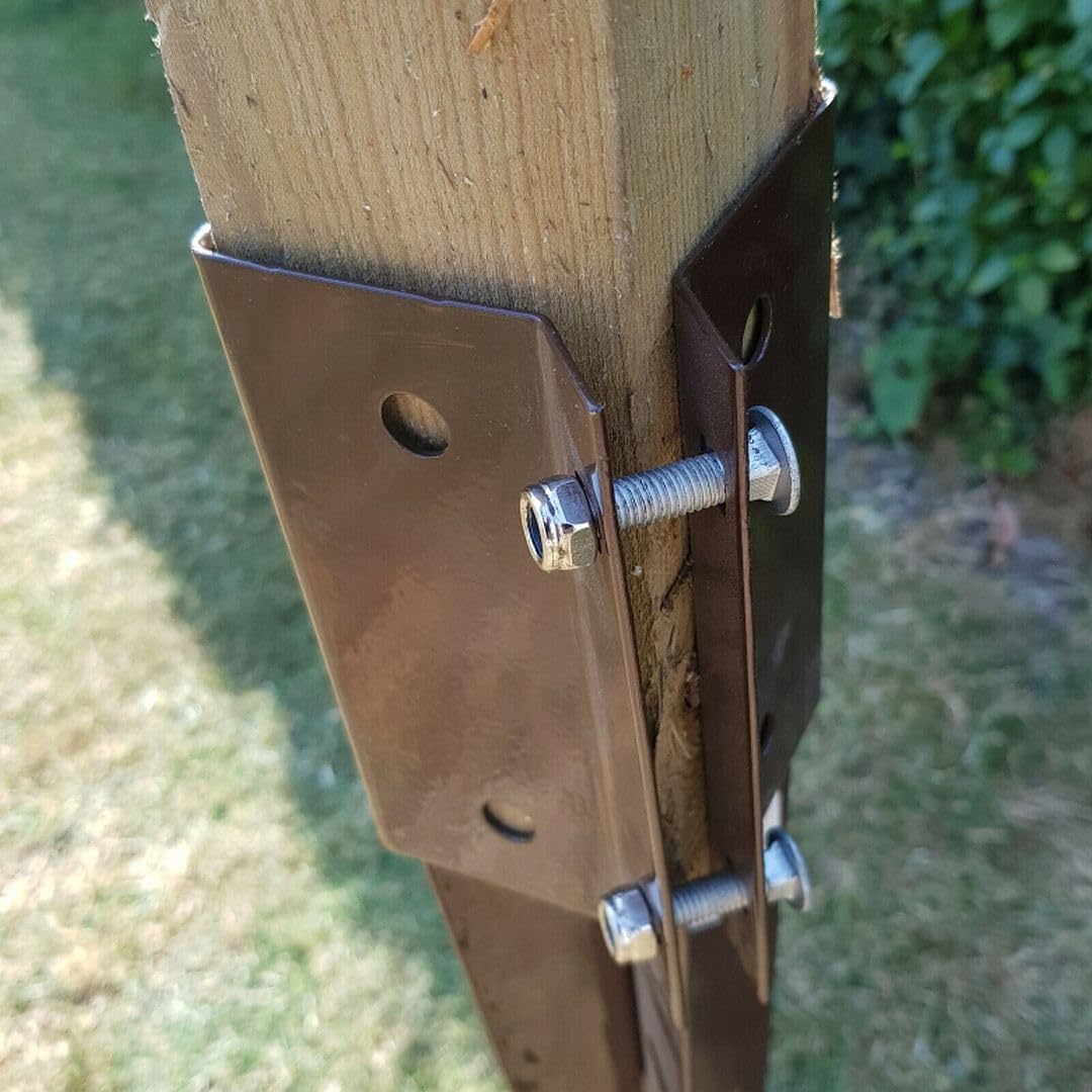 Fence Post Spikes 100mm 4" 100mm Heavy Duty Galvanised Fence Post Spike (6 Angle Brackets - View #5