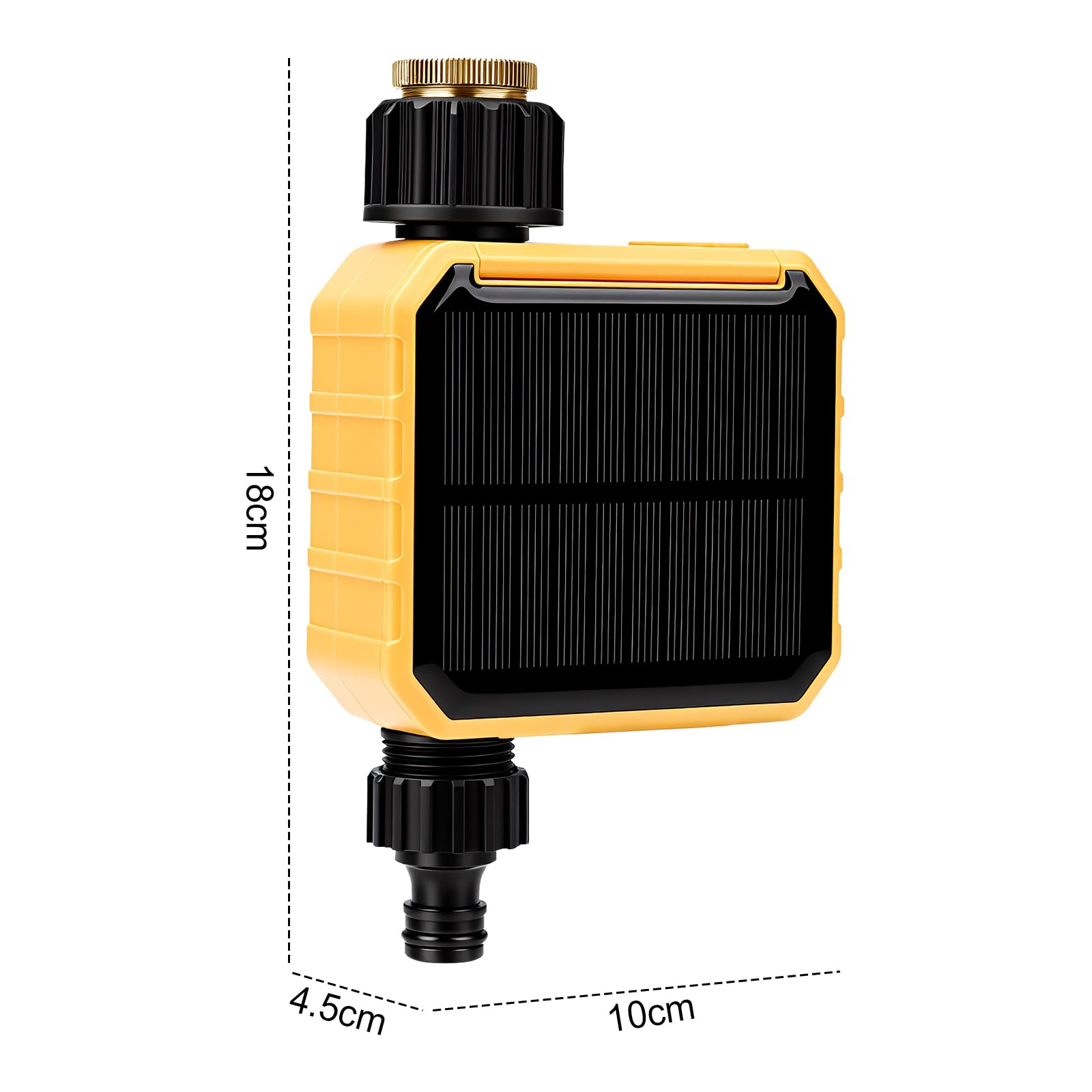 Nikou Ordinateur d'irrigation WiFi, Programmateur Arrosage Automatique Solaire Minuteur d'arrosage Intelligent avec Retard de Pluie, Compatible avec APP et Alexa, pour Jardin, Pelouse (1 Sorties)