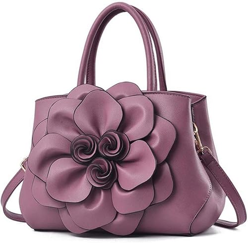 Vista 10 de Segater® Bolsos de mano superior para mujer, bolsos cruzados de cuero de la PU elegantes Rosado