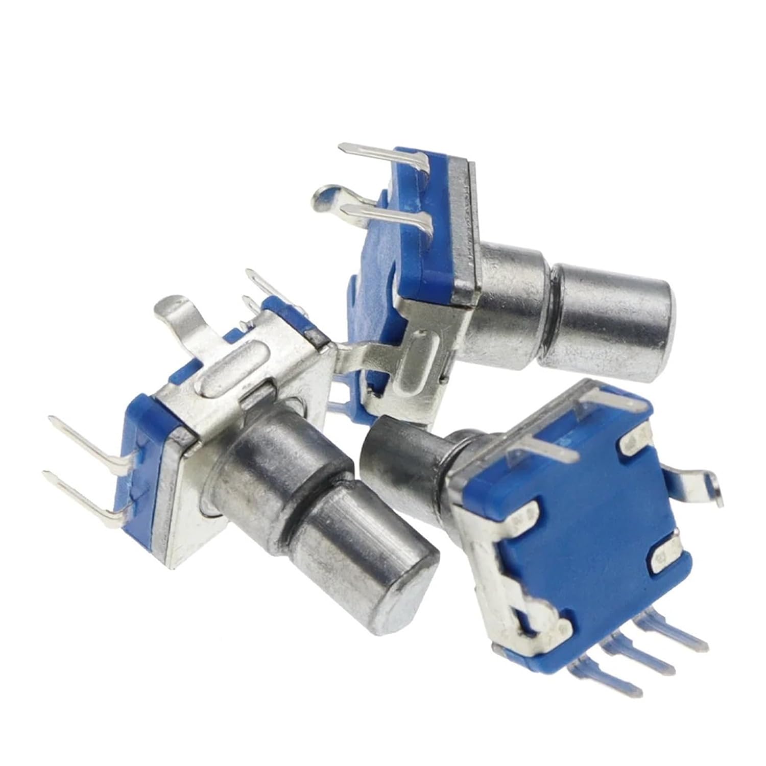 5Pcs EC11 Rotary Encoder Code Switch 20 Position with 5Pin Handle Length 12.5mm Half Shaft Type