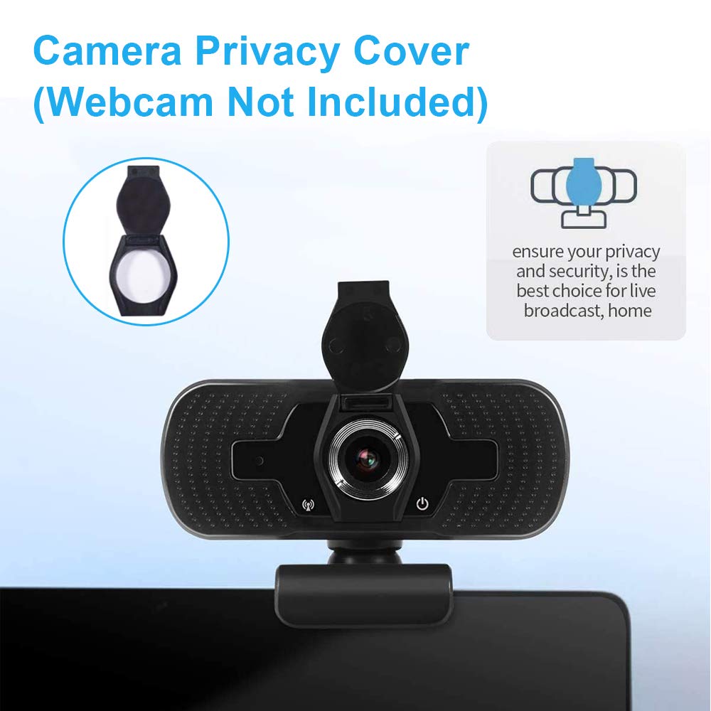 EasyULT 5 Pezzi Copertura per Webcam, Copri Webcam con Adesivo Forte, Webcam Cover Protegge la Privacy e la Sicurezza per Webcam HD per Macbook, PC Portatile (Nero)