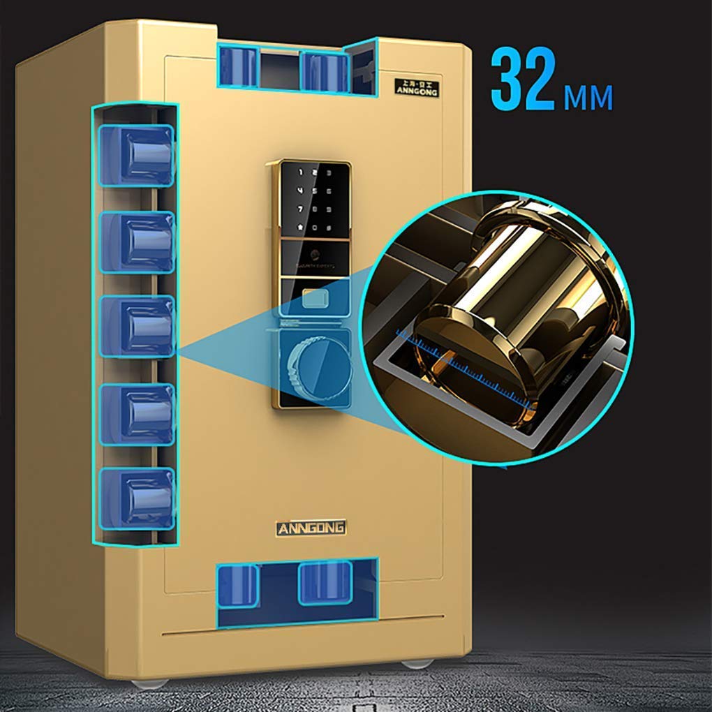 cassaforte, Proteggi Un Pavimento Impermeabile for Ufficio con Tastiera Digitale KE Safe(Gold)