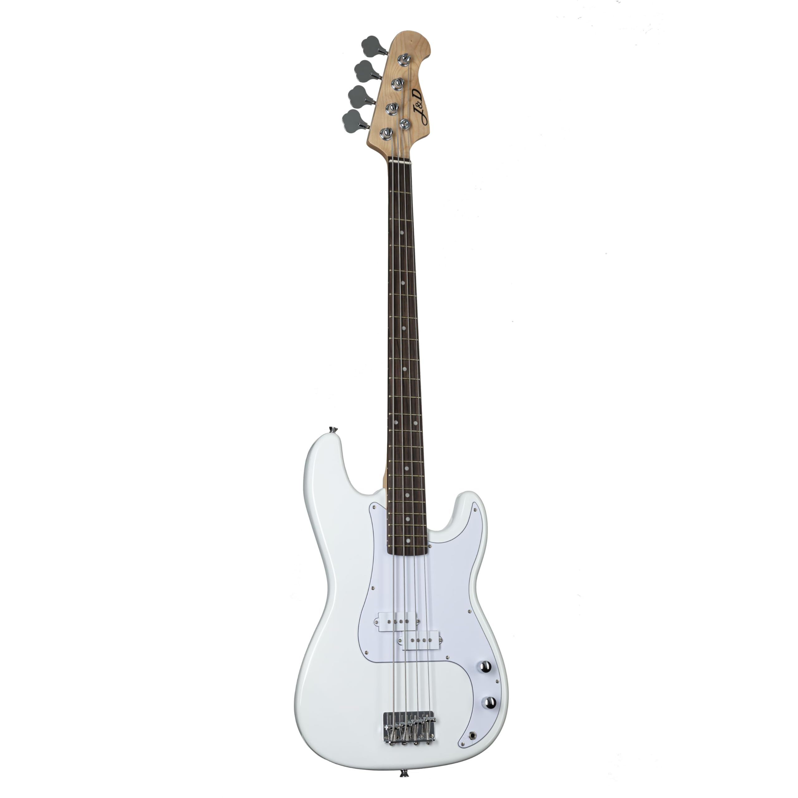 J & D PB II White - Basse Électrique 4 Cordes