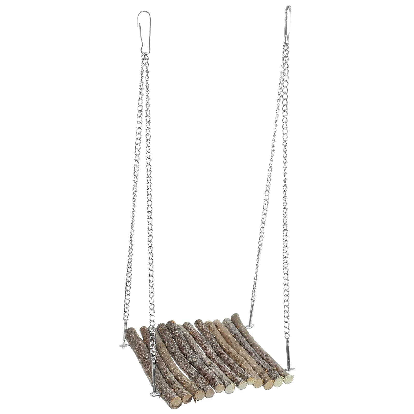 SHINEOFI Crab Climbing and Wooden Reptile Hanging Hammock for Lizards and Snakes Pet Cage Accessory