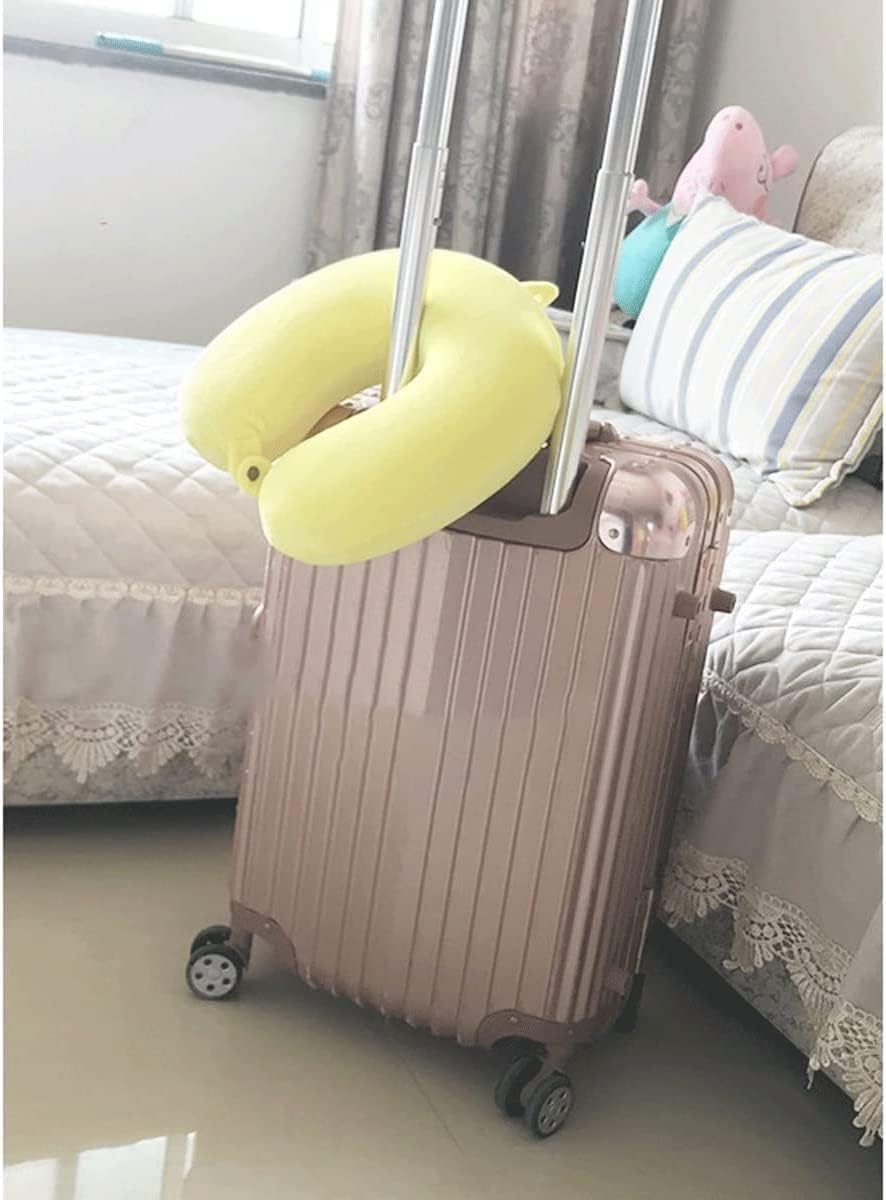 Travel Pillow Memory Foam - Head Neck Support Airplane Pillow for Traveling, Car, Home, Office, Travel Neck Flight Pillow, Washable Cover (Color : B)