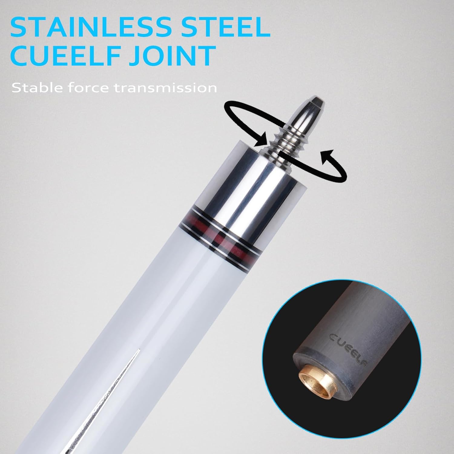 Carbon Fiber Pool Cue Stick Leather Wrap Professional Low Deflection Billiard Cue Stick 12.5mm Carbon Fiber Technology Pool Cue