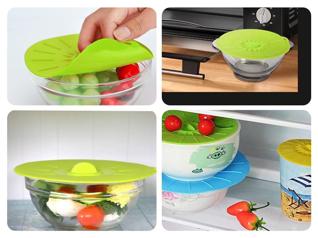 3 Couvercles En Silicone Réutilisables COYUN - 3 Tailles Pour Bols, Assiettes Et Tasses