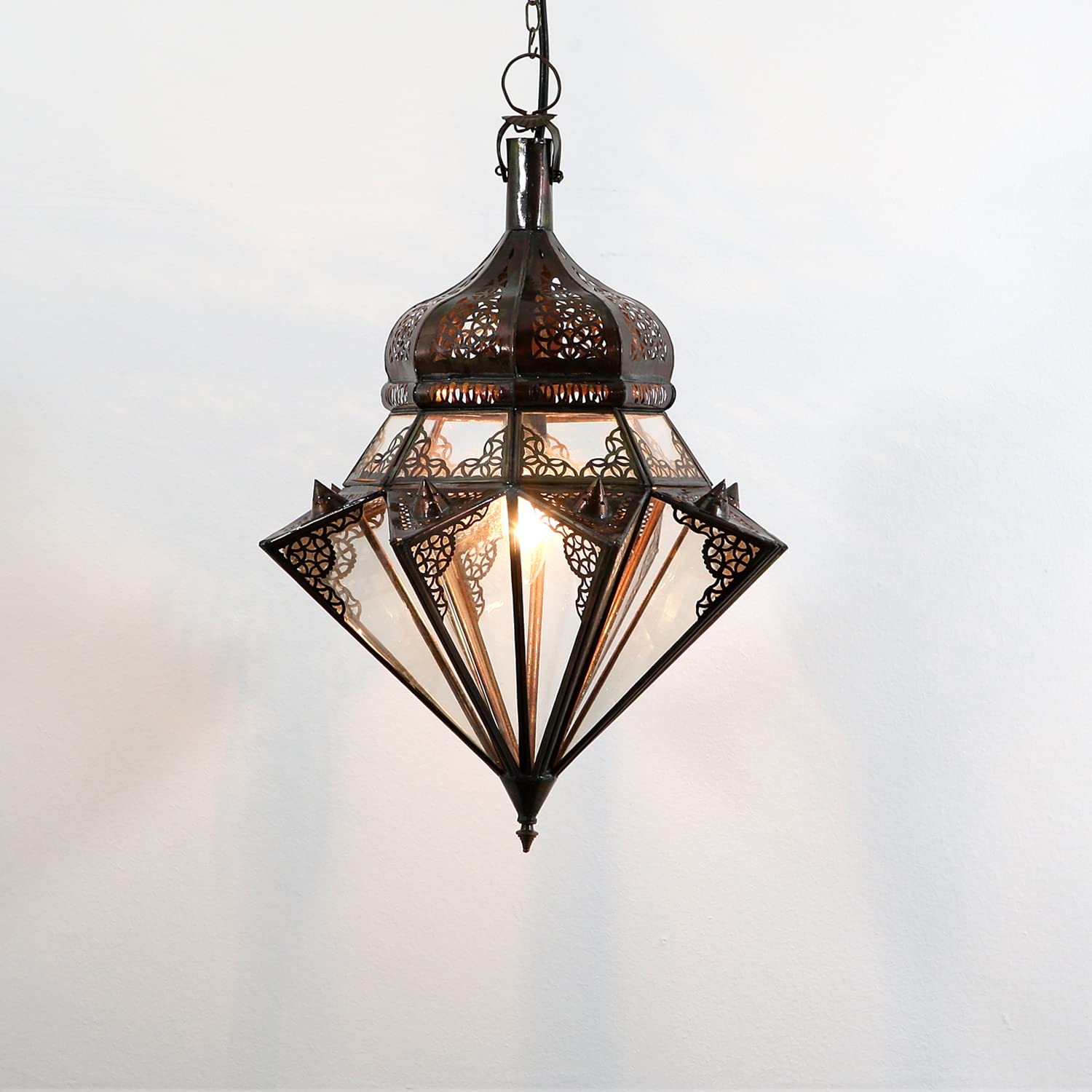 Casa Moro Layoune Oriental Lamp Silver Metal Stylish