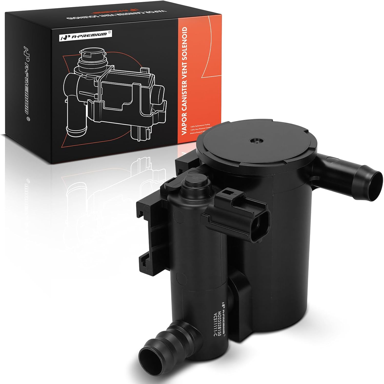 A-Premium Vapor Canister Vent Solenoid Valve Compatible with Ford Fusion 2006-2012, Edge 2007-2014 & Lincoln MKZ 2007-2012, MKX 2007-2015, Zephyr 2006 & Mercury Milan, 2.0L 2.3L 2.5L 3.0L 3.5L 3.7L