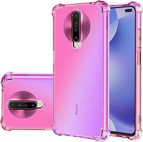 Funda para Redmi K30Redmi K30i 5GPoco X2 M1912G7BC Linda Caso Niñas Mujeres, Gradient Slim Anti Scratch Soft TPU Funda protectora a prueba de golpes