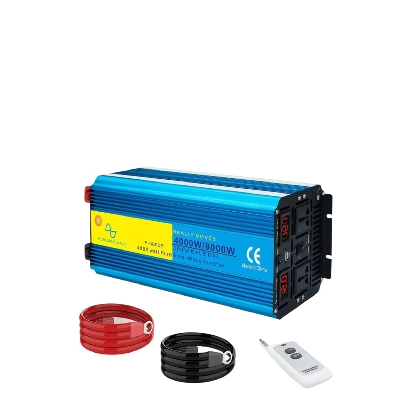 Convertidor Inversor Transformador Inversor Solar De Onda Sinusoidal Pura 5 KW/6 KW/7 KW/8 KW Convertidor Voltaje 12 V/24 V A 220 V Pantalla LED Toma USB Dual(DC24V,8000W Universal)