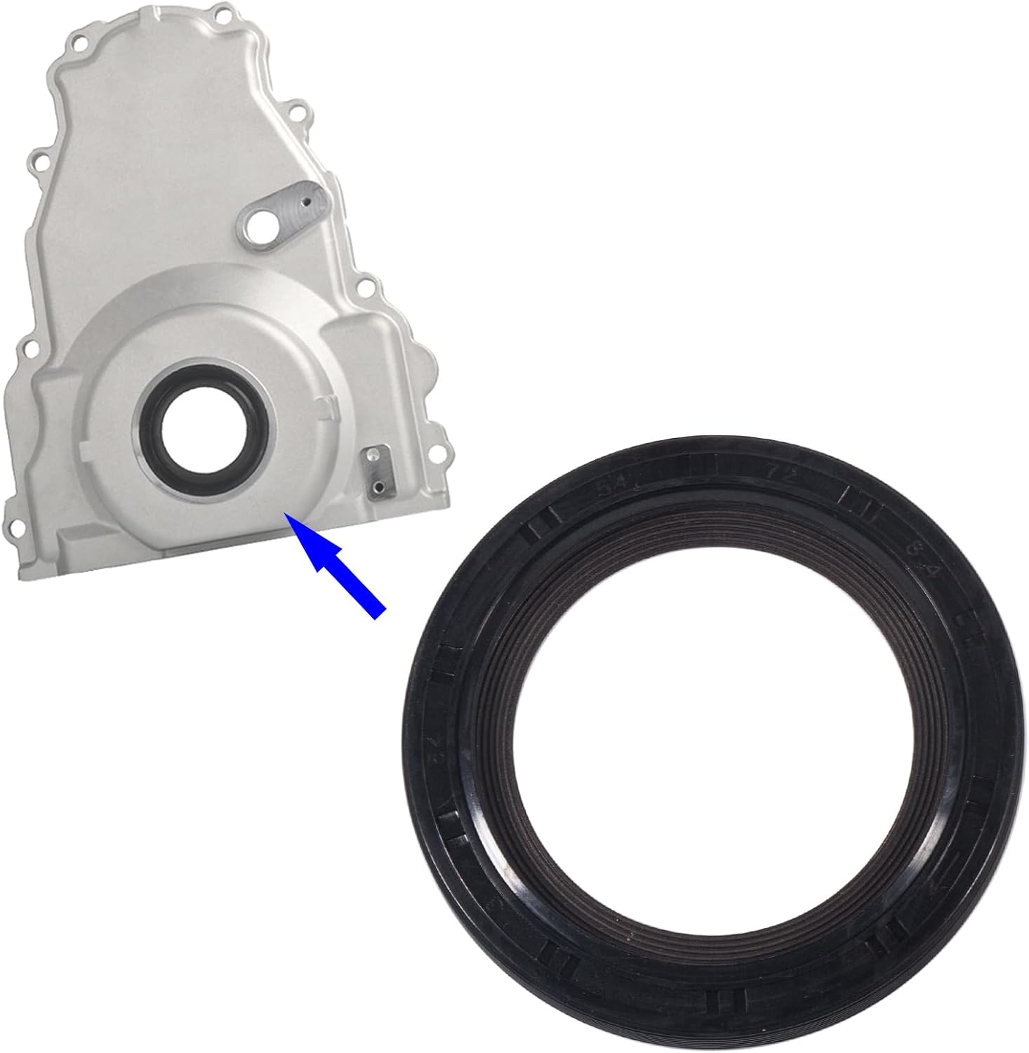 12585673 Front Crankshaft Seal, Fits Gen III & Gen IV LS Engines 4.8L 5.3L 5.7L 6.0L 6.2L 7.0L, Compatible with LS1 LS2 LS3 LS6 LS7 LQ4 LQ9 L92 L9H