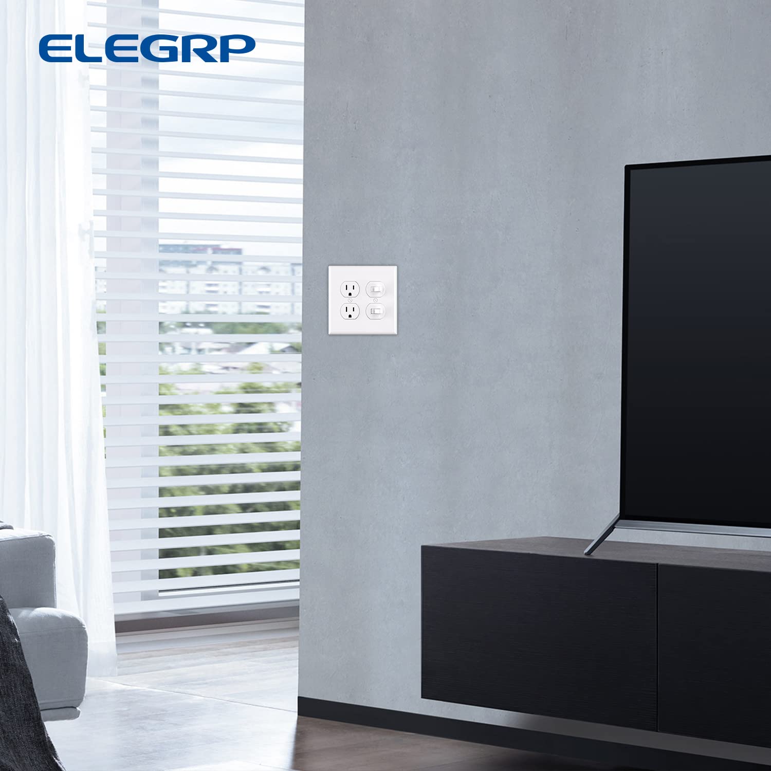 ELEGRP White Wall Plates - Durable & Easy Install -7 ELEGRP White Wall Plates - Durable & Easy Install -7