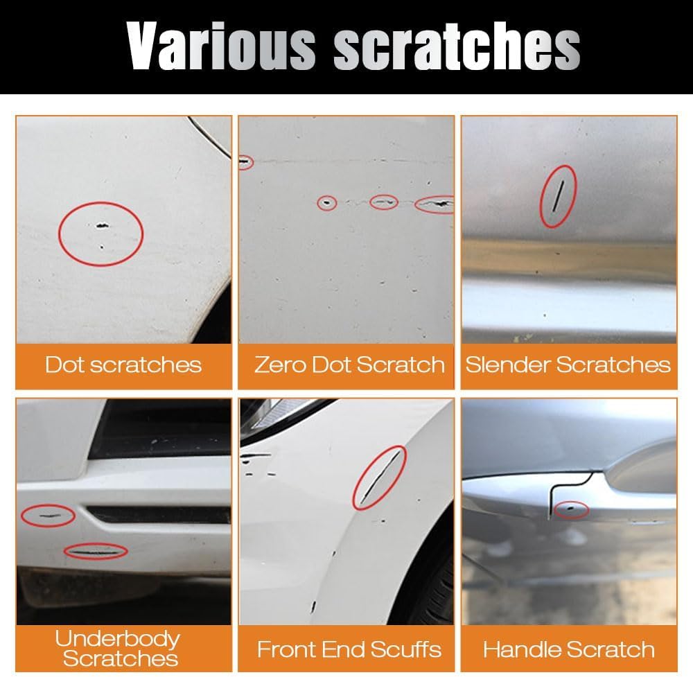 2PCS Car Scratch Remover Pen, 2026 New Car Scratch Repair Paste Effective Scratch Repair Pen for, Upgrade 2 In 1 Paint Scratch Repair White Automotive Scratches Paint Pen (White) — view 3