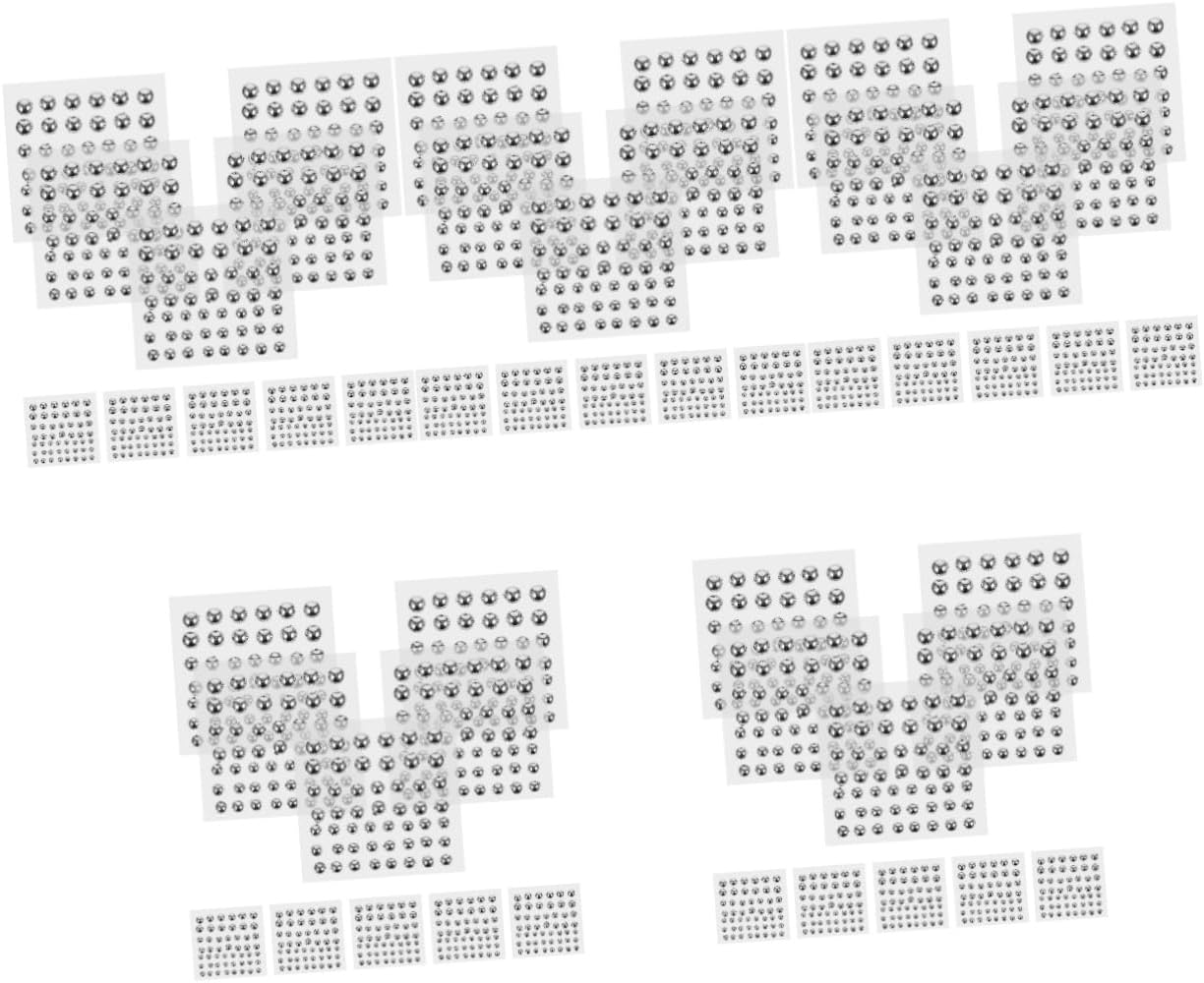5sets 10 Sheets Self Adhesive Pearl Stickers for Face Nail and Hair DIY Craft Embellishments for Makeup and Special Occasions Includes Various for Unique Decorations 10sheets*5