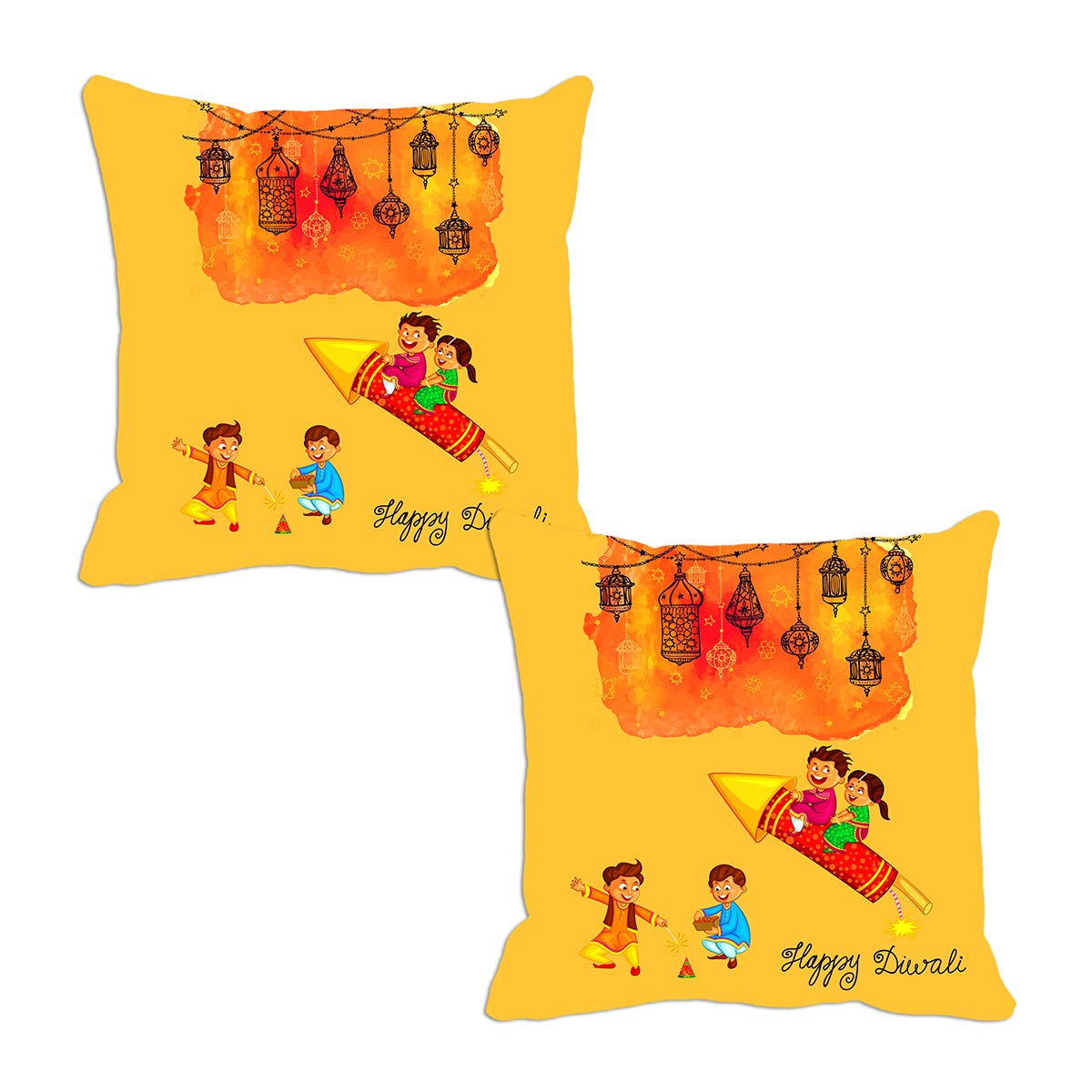 Buy Rejoy Set of 2 Square Cushion Covers, 12x12 inch Cushion Covers