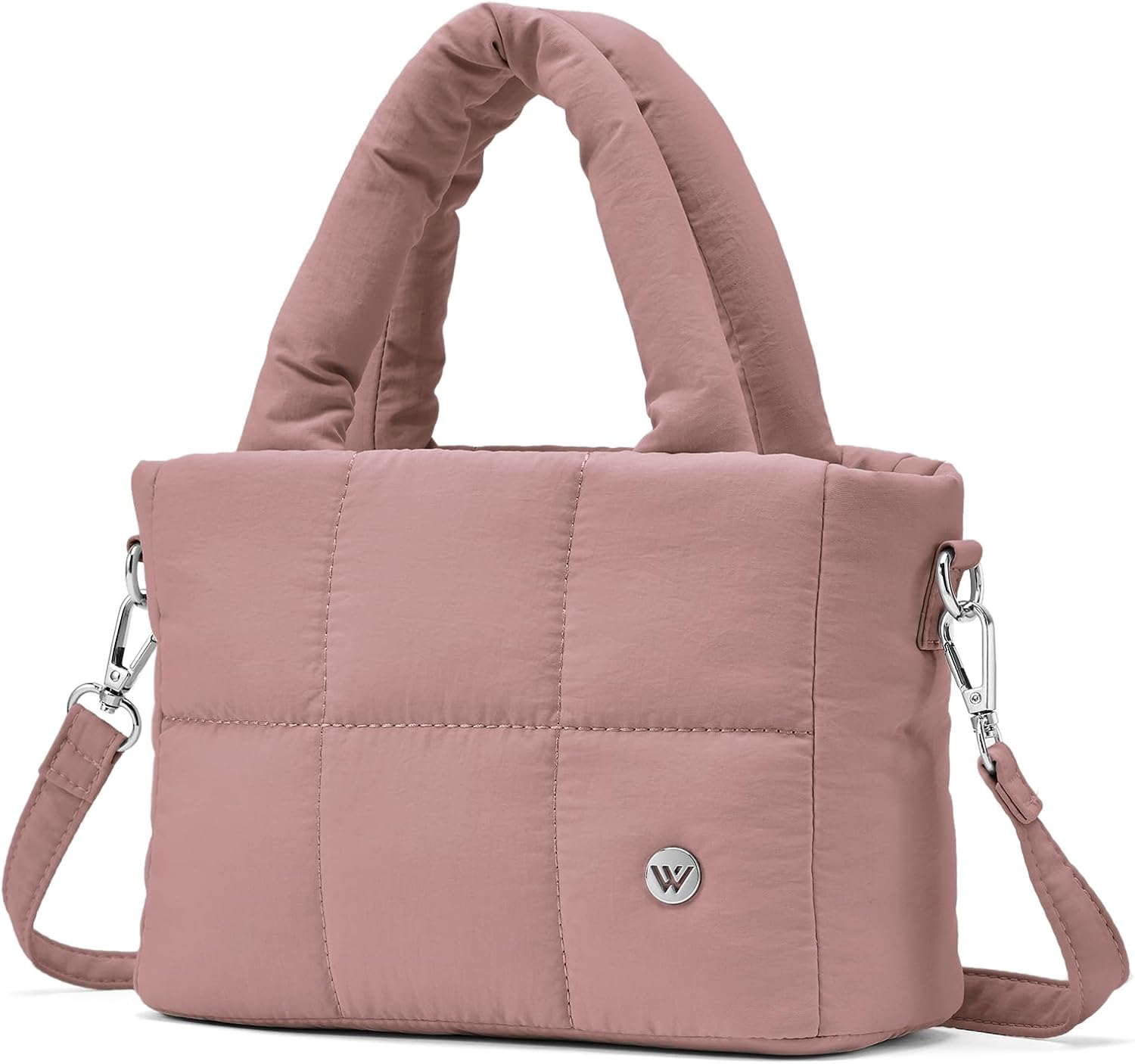 WESTBRONCO Small Puffer Crossbody Bags for Women Mini Tote Bag, Puffy Nylon Shoulder Purse, Womens Quilted Handbags - Image 6