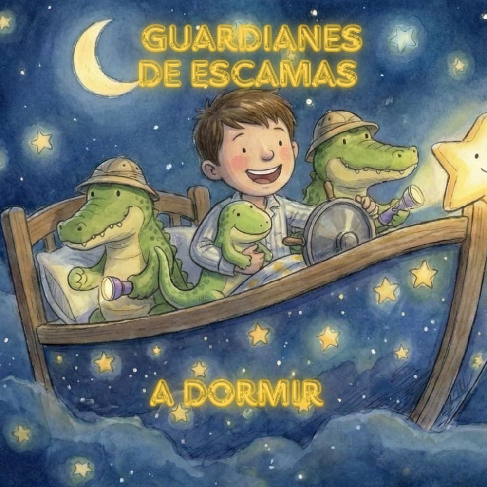 Guardianes de escamas a dormir: Cómo los cocodrilos de Aitor aprendieron a cuidar sus sueños.