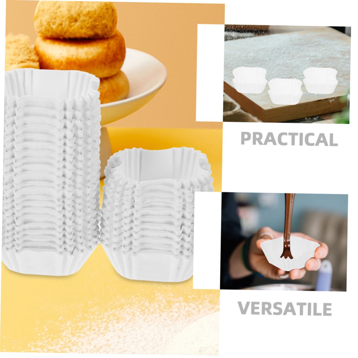 Alipis Lot De 4 Caissettes À Muffins Élégantes 2 000 Pièces X 4