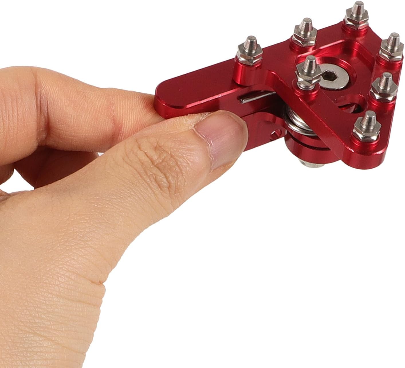 Sturdy Motorcycle Brake Pedal Lever Step Plate Made of Aluminum Alloy with Rotatable Foot Lever Tip Compatible with Motorcycle Models for Riders