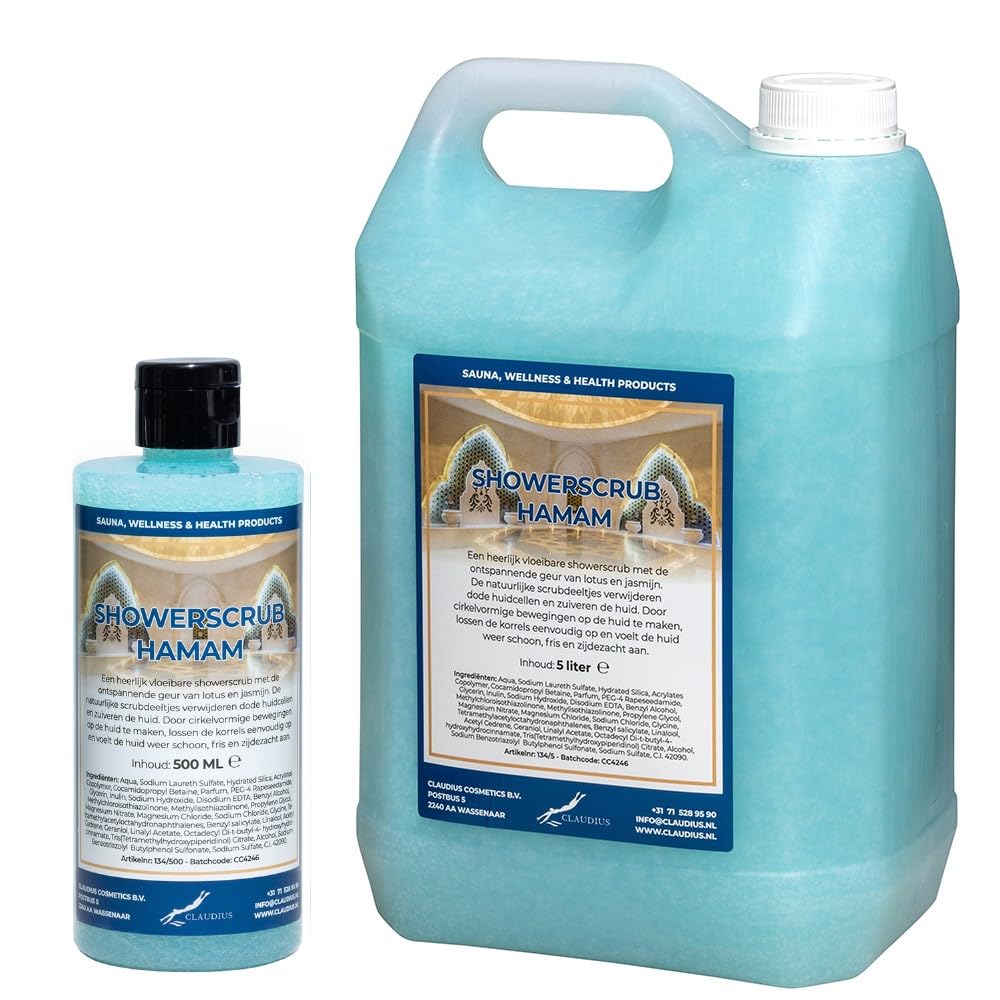 Showerscrub Hamam 5 Liter + 500 ml Transparent