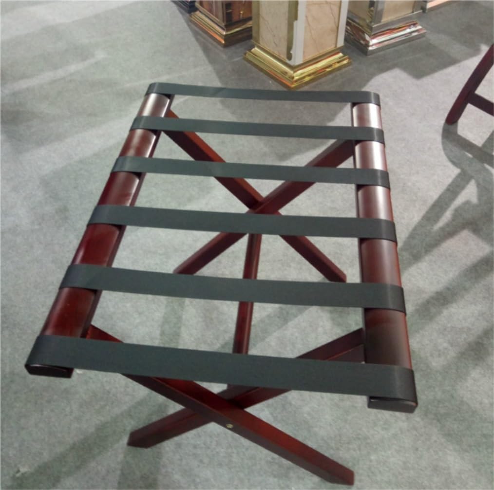 Foldable Suitcase Stand Guest Room Foldable Suitcase Stand Solid Wood Hotel Bedroom Storage Rack for Guest Room