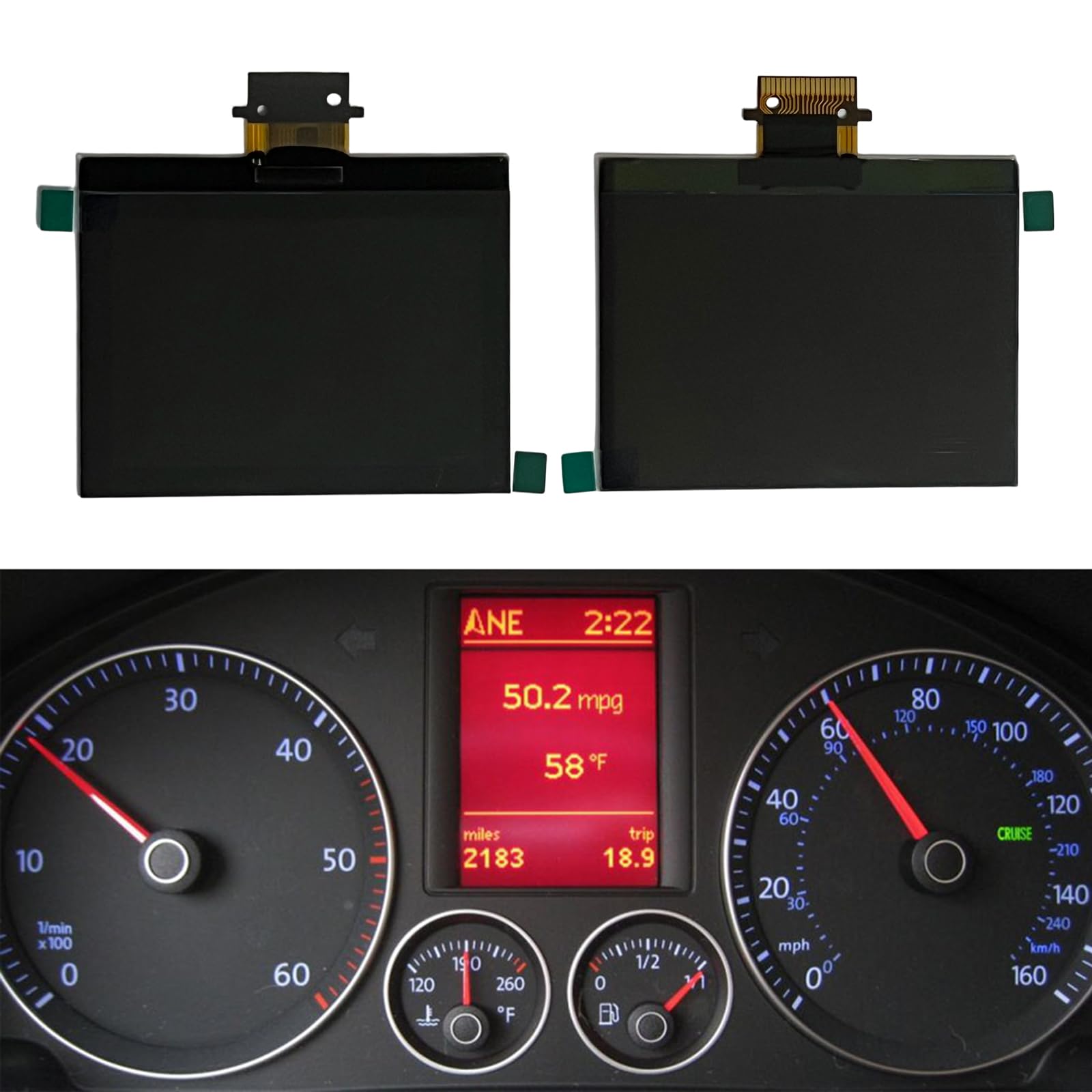 Panel de instrumentos digital LCD A2C00043350 pantalla para coche de golf indicador 2