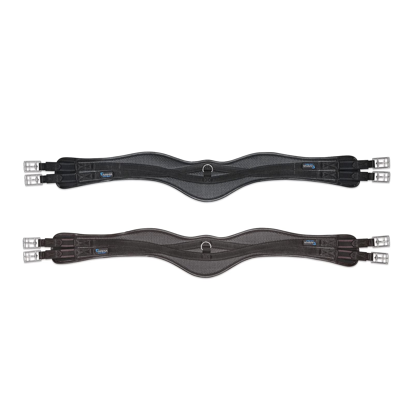 Shires ARMA Anti-Chafe Anatomical Girth with Elastic - Black 48