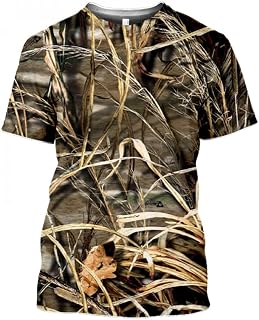 CHANYI Mens 3D Print t-shirts Outdoor Hunting Camo Men'S 3D Print T Shirt Camo Sports Camp Gym T Shirt