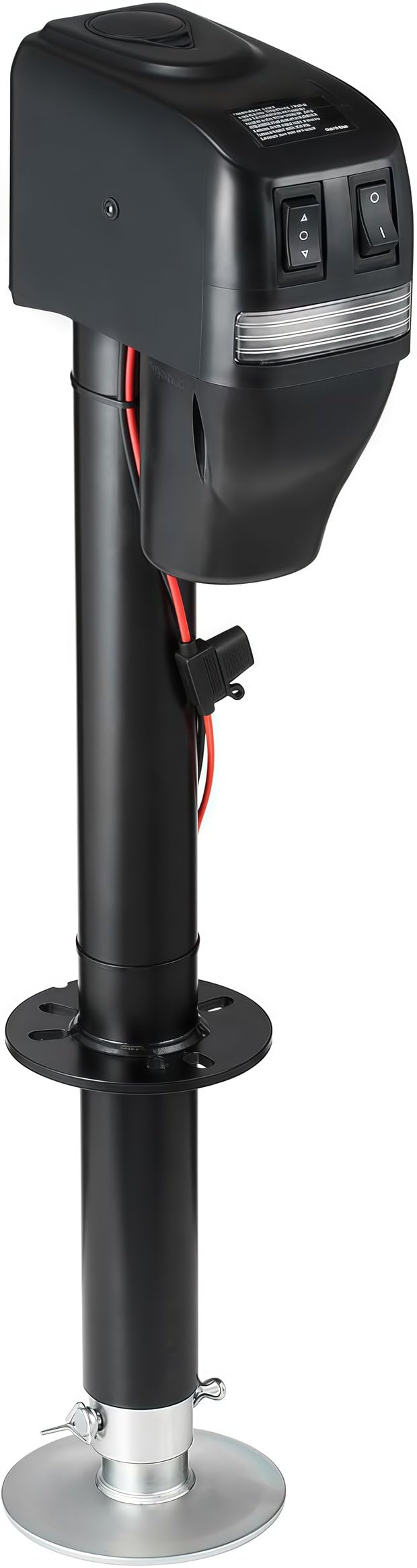 Electric Trailer Jack 7500Lbs, Heavy Duty RV Electric Power Tongue Jack for Travel Trailer with Manual Crank Handle & Weatherproof Jack Cover,12v DC