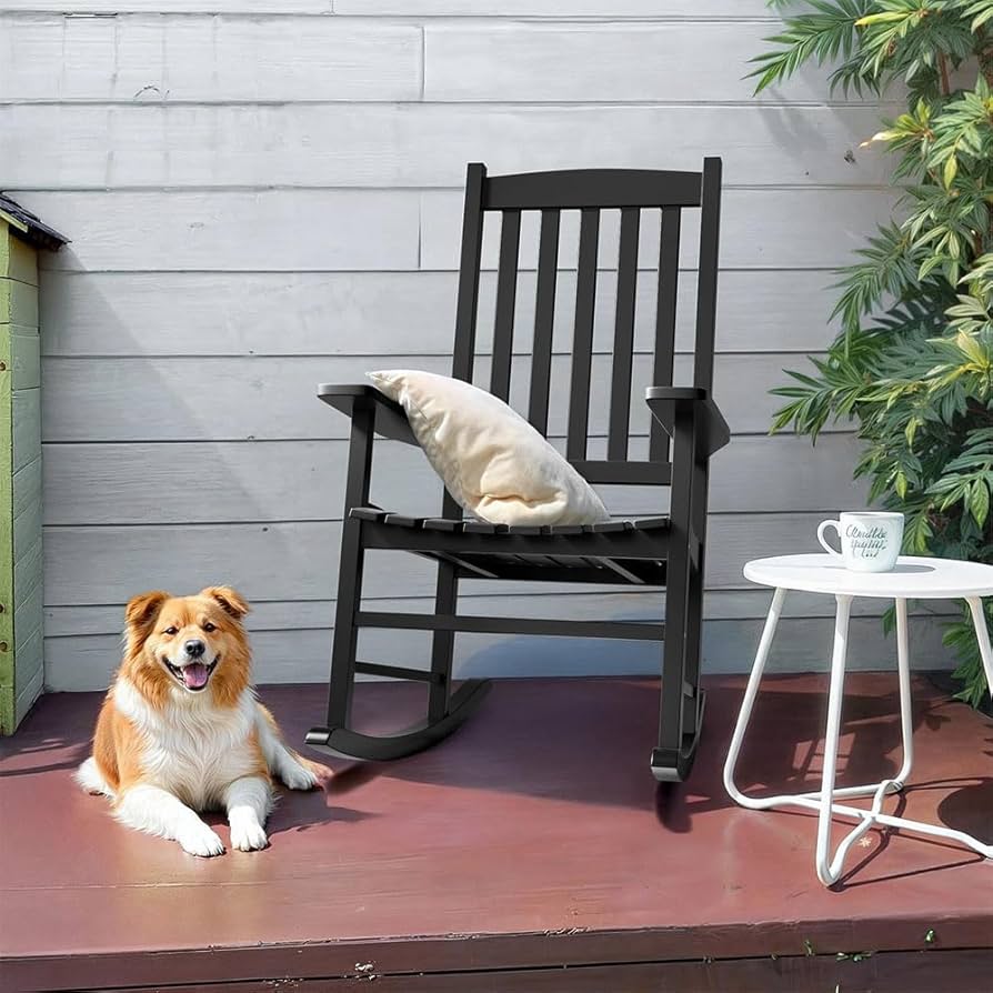 Amazon｜ロッキングチェア 木製リクライニングチェア1人掛け 無垢材