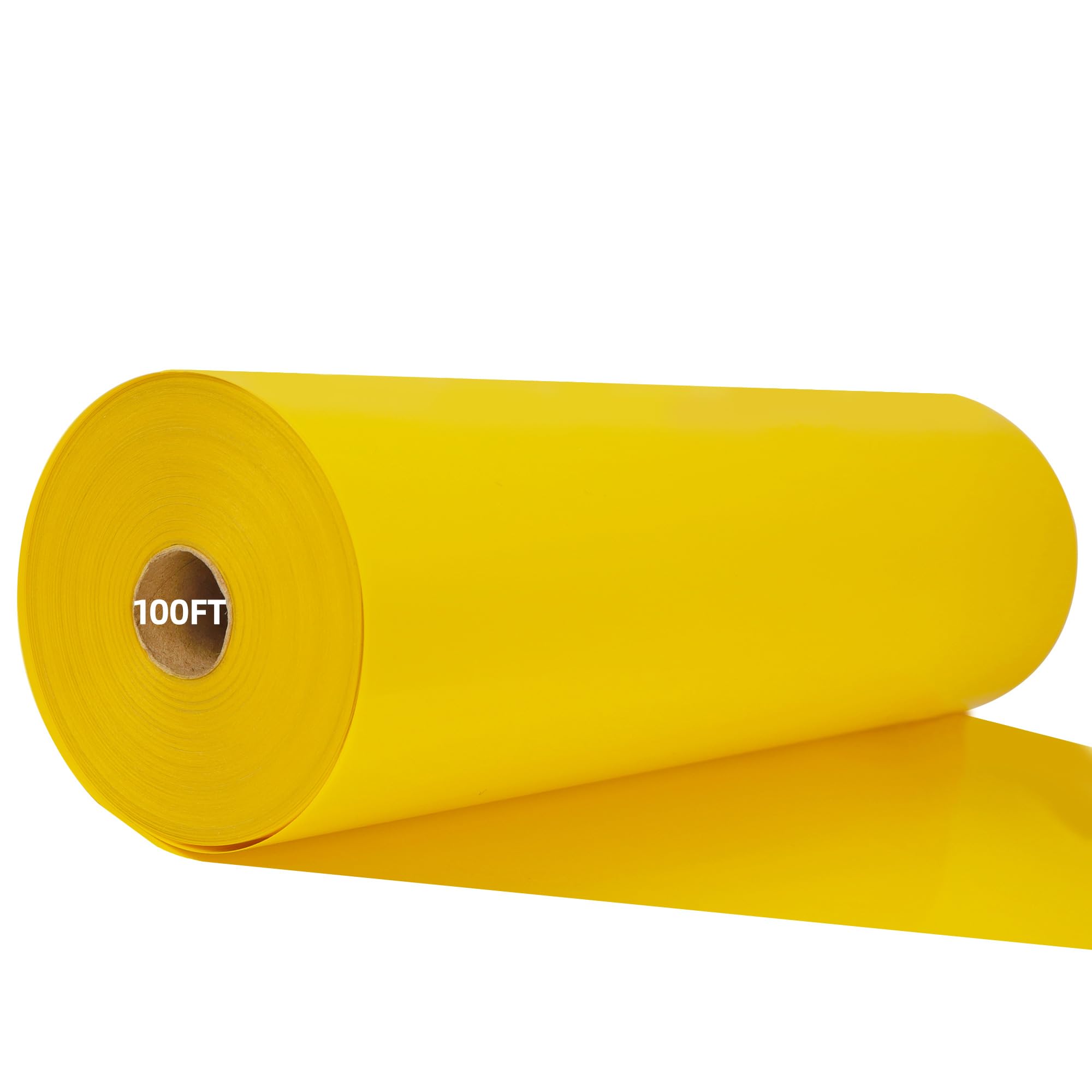 guangyintong Heat Transfer Vinyl HTV Roll, 12" x 100ft Yellow Iron on Vinyl