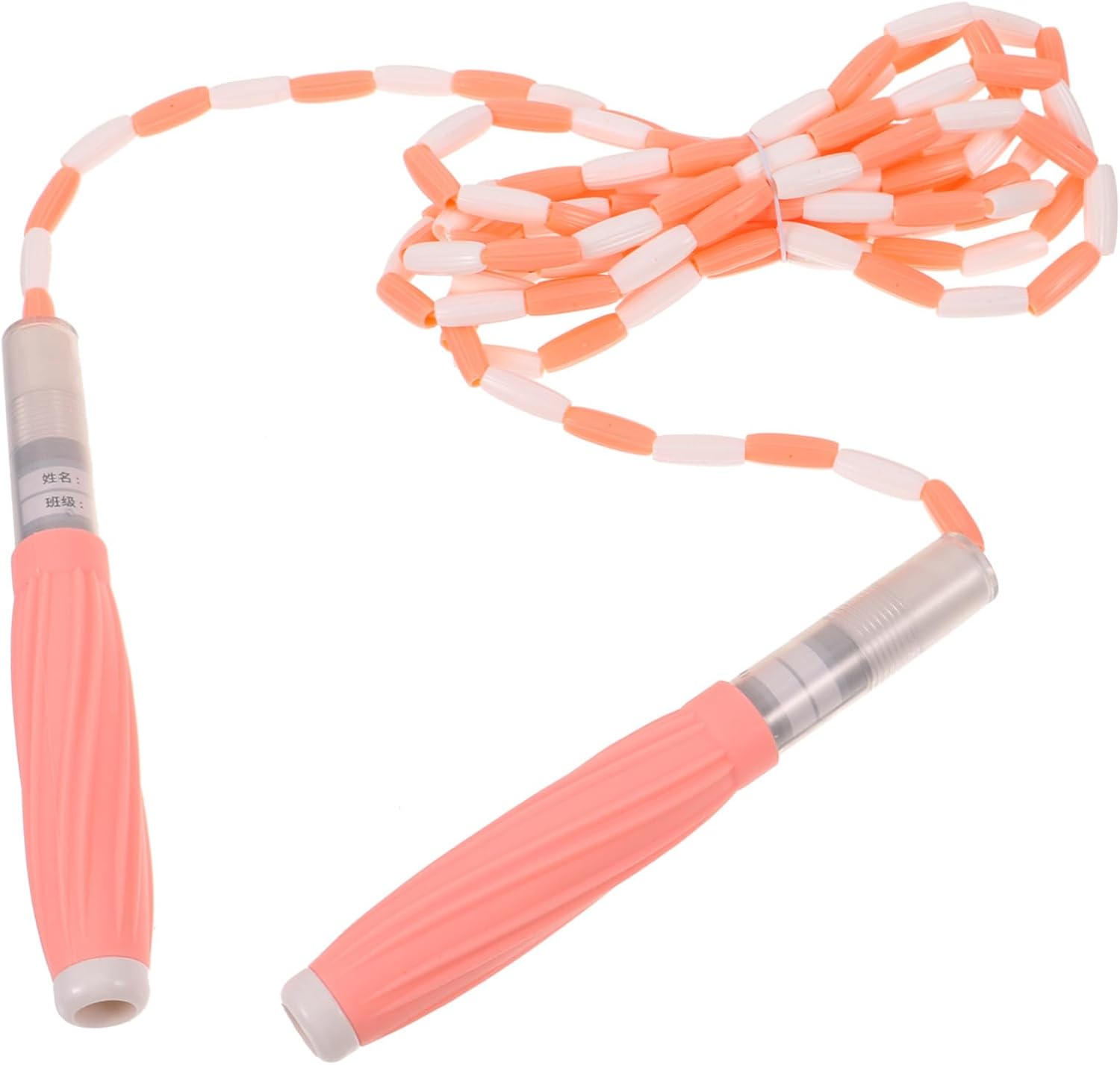 Beaded Skipping Rope for Adjustable Lightweight Jump Rope with Silicone Handles Non-slip Comfortable Grip Outdoor Fitness Exercise Workout