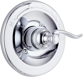 Delta Windemere 14 Series Single-Function Valve Trim Kit, Chrome Handle Set for Shower Faucet System, Chrome BT14096 (Valve Not Included)