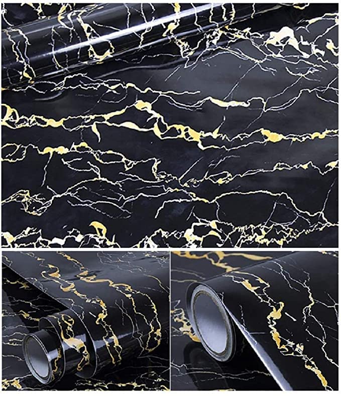 VI COLLECTIONS Glossy Black & White Granite Self Adhesive Furniture Decoration PVC Wallpaper (400 cm) (B093YFN2Y7) Amazon Price History, Amazon Price Tracker