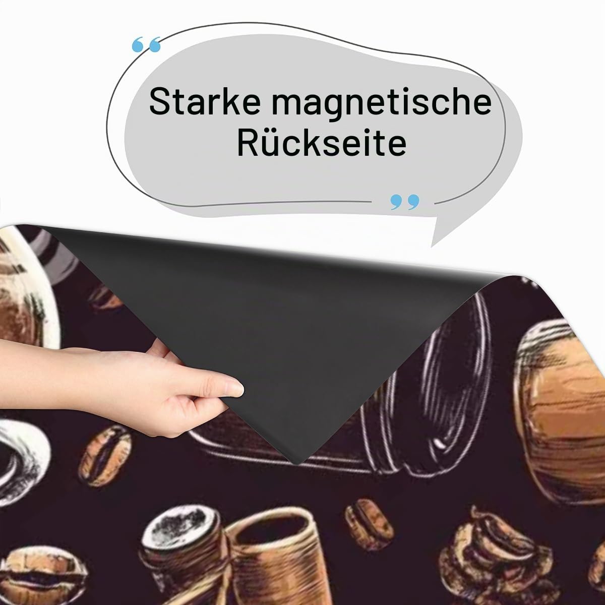Mexpekil Geschirrspülerabdeckung, magnetischer Geschirrspüler-Aufkleber, PVC + PET-Material, passend für die meisten Standardgrößen, Küchenkunst-Dekor
