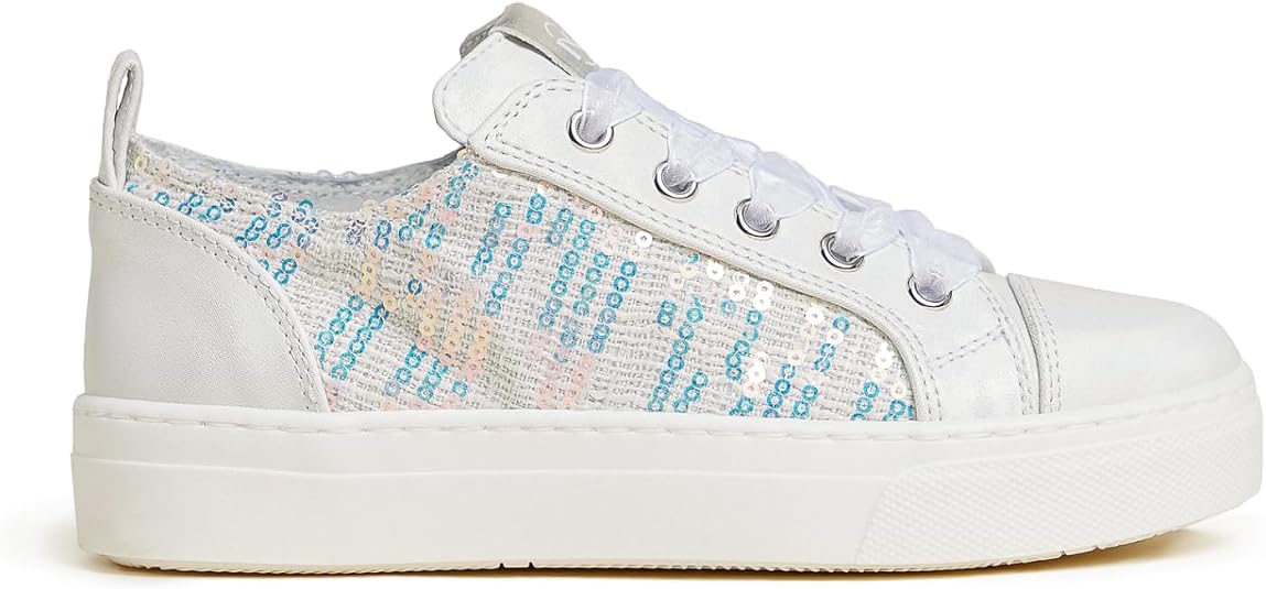 Sneakers NeroGiardini Teen Per Ragazze - In Pelle E Materiale Tecnico, Chiusura Con Zip, Comode E Leggere