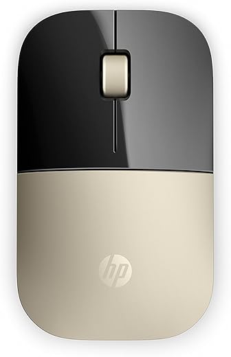 HP Z3700 Wireless Optical Mouse with USB Receiver and 2.4GHz Wireless Connection/ 1200DPI / 16 Months Long Battery Life/Ambidextrous and Slim…