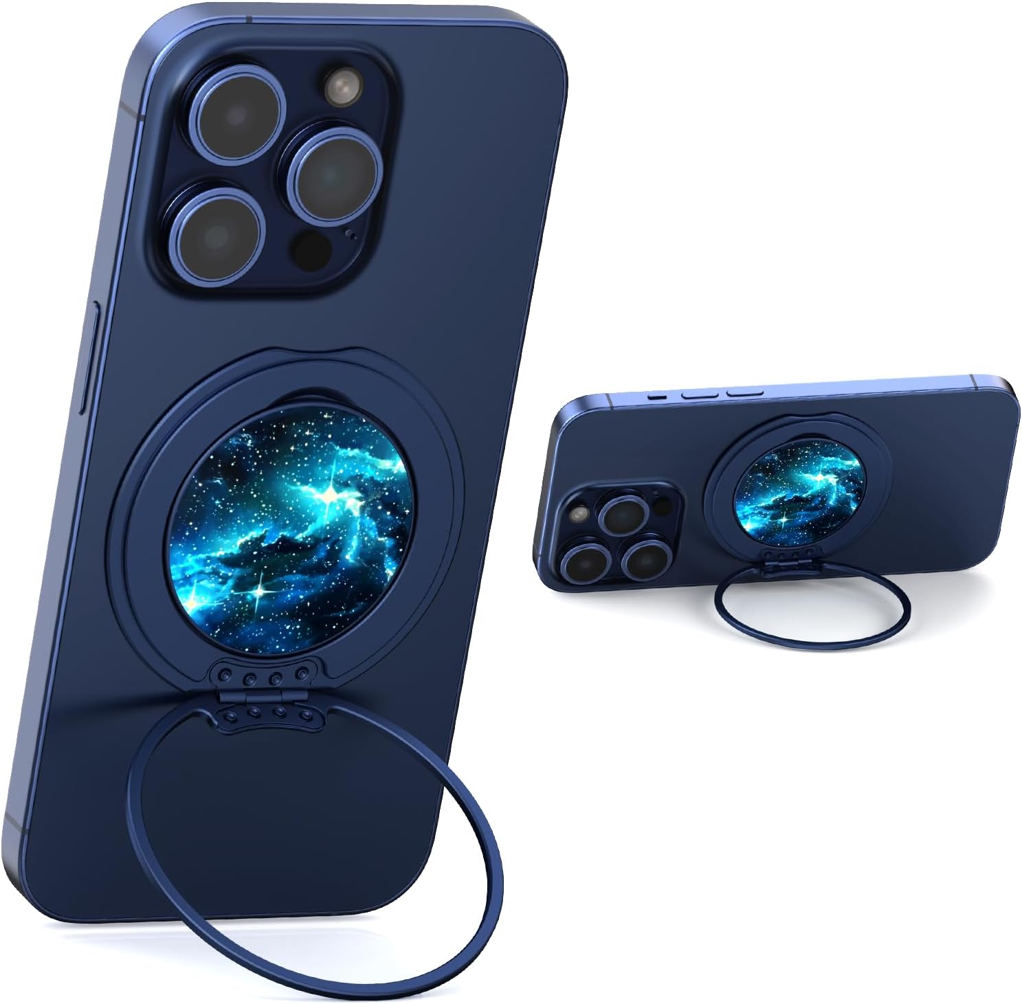 typecase Folding Phone Stand: Foldable Holder for Desk - Ultra Thin Adjustable Kickstand - Magnetic Grip Home Desk Accessory Compatible with Phones & Tablets