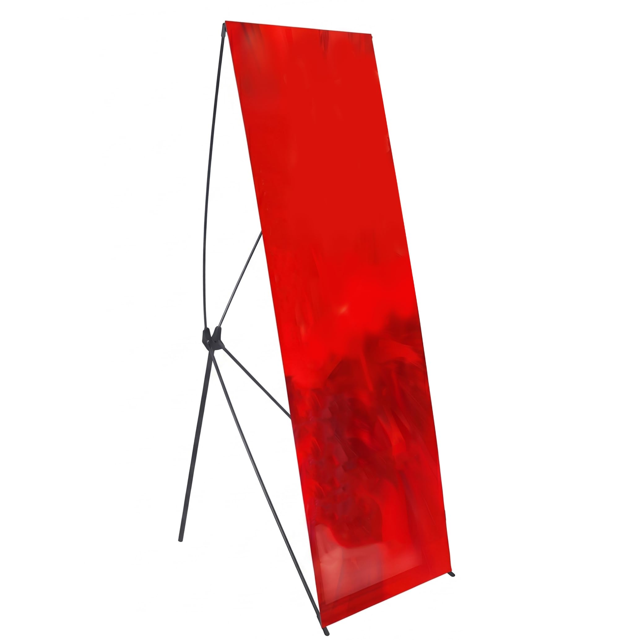 Support de bannière X 80x180 cm vertical avec cadre en métal robuste