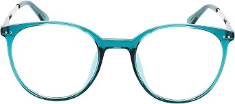 EDGEIWEAR Computer Blue Light Blocking Round Hipster Glasses with TR90 Frame for Digital Eye Strain and Better Sleep