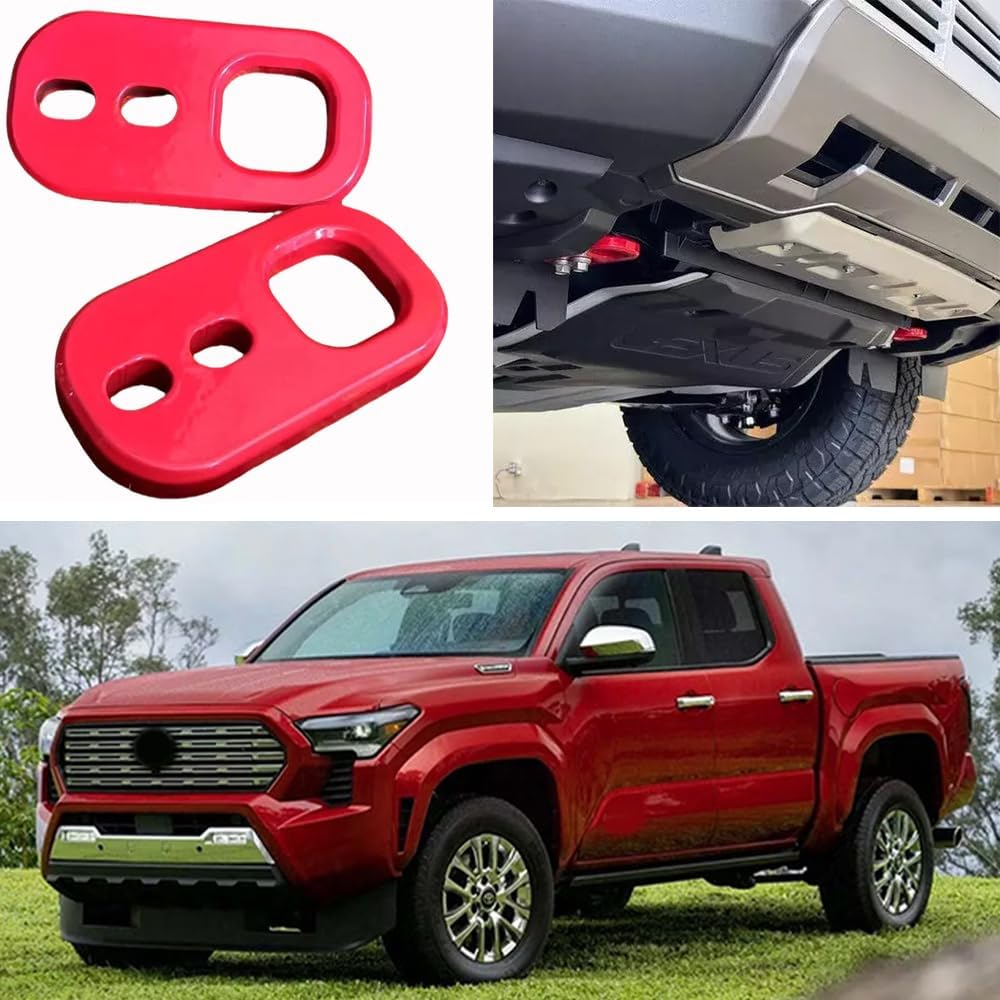 Fits for Tacoma Front Tow Hooks, Recovery Points, Red, 2024-2025 Models