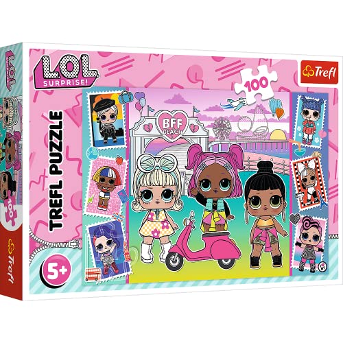 Trefl L.O.L. Surprise! 100 Piece Jigsaw Puzzles for Kids – Dolls Puzzle for Children – For Ages 5+
