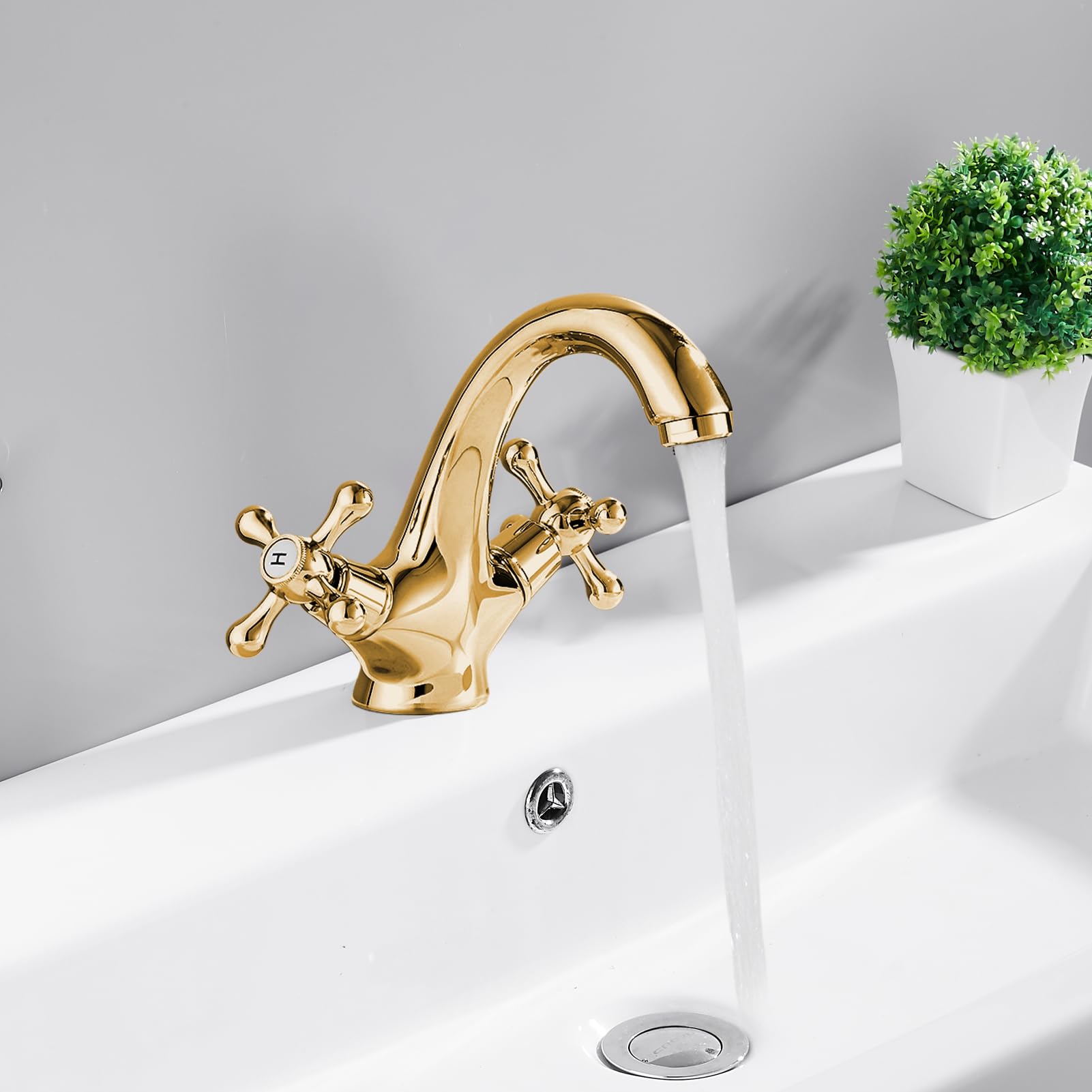 Rubinetto Lavello Miscelatore Monoforo Con Tubo Flessibile Da 60 Cm Per