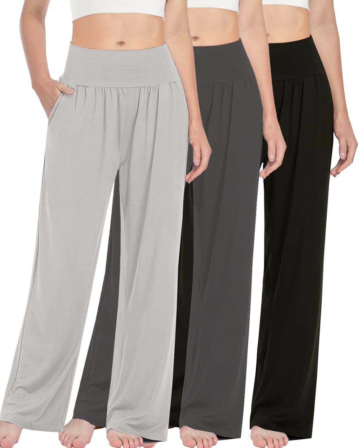 Pantaloni Sportivi Donna Crewhpo – Vita Alta, Cotone Elastico, Comodissimi