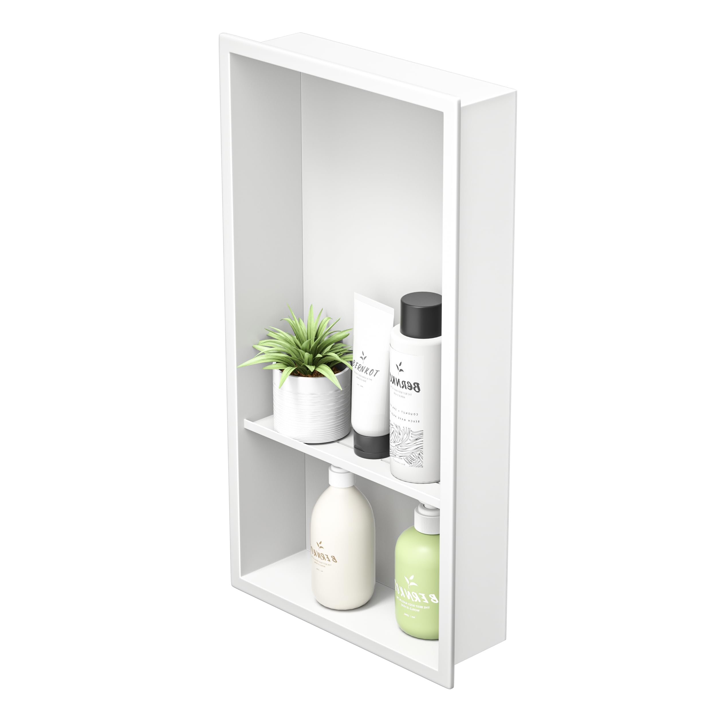 Qeke - Nicho De Ducha De Acero Inoxidable De 24 X 12 Pulgadas, No