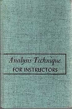 Hardcover Analysis technique for instructors Book
