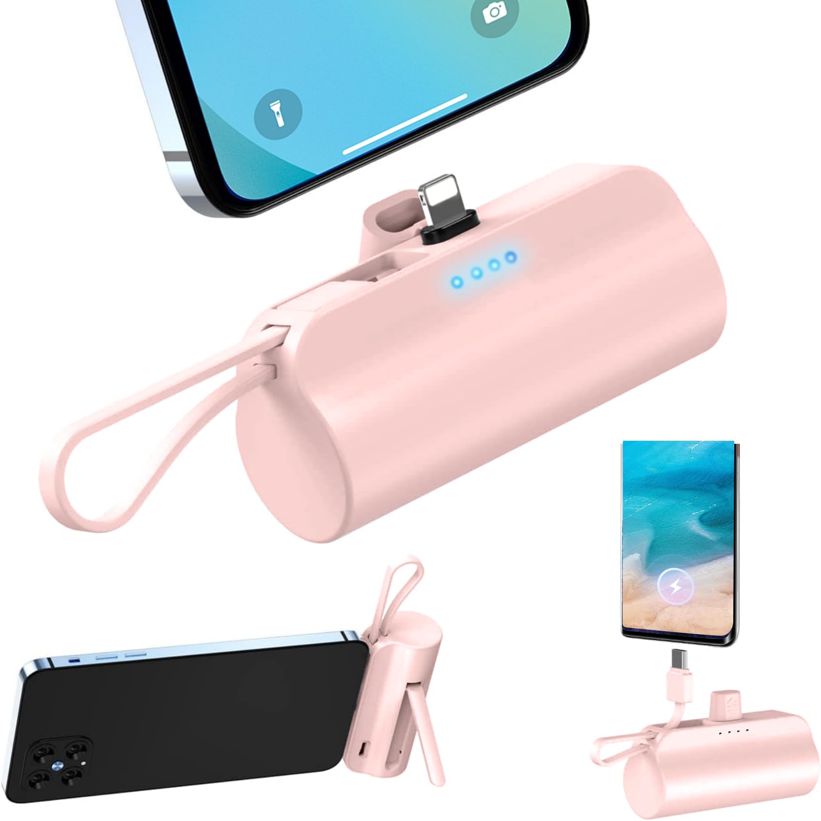 モバイルバッテリー 6000mAh 軽量 小型 充電 iPhone5〜14対応 Amazon | モバイルバッテリー 軽量 小型 6000mAh iPhone/Android用 2台