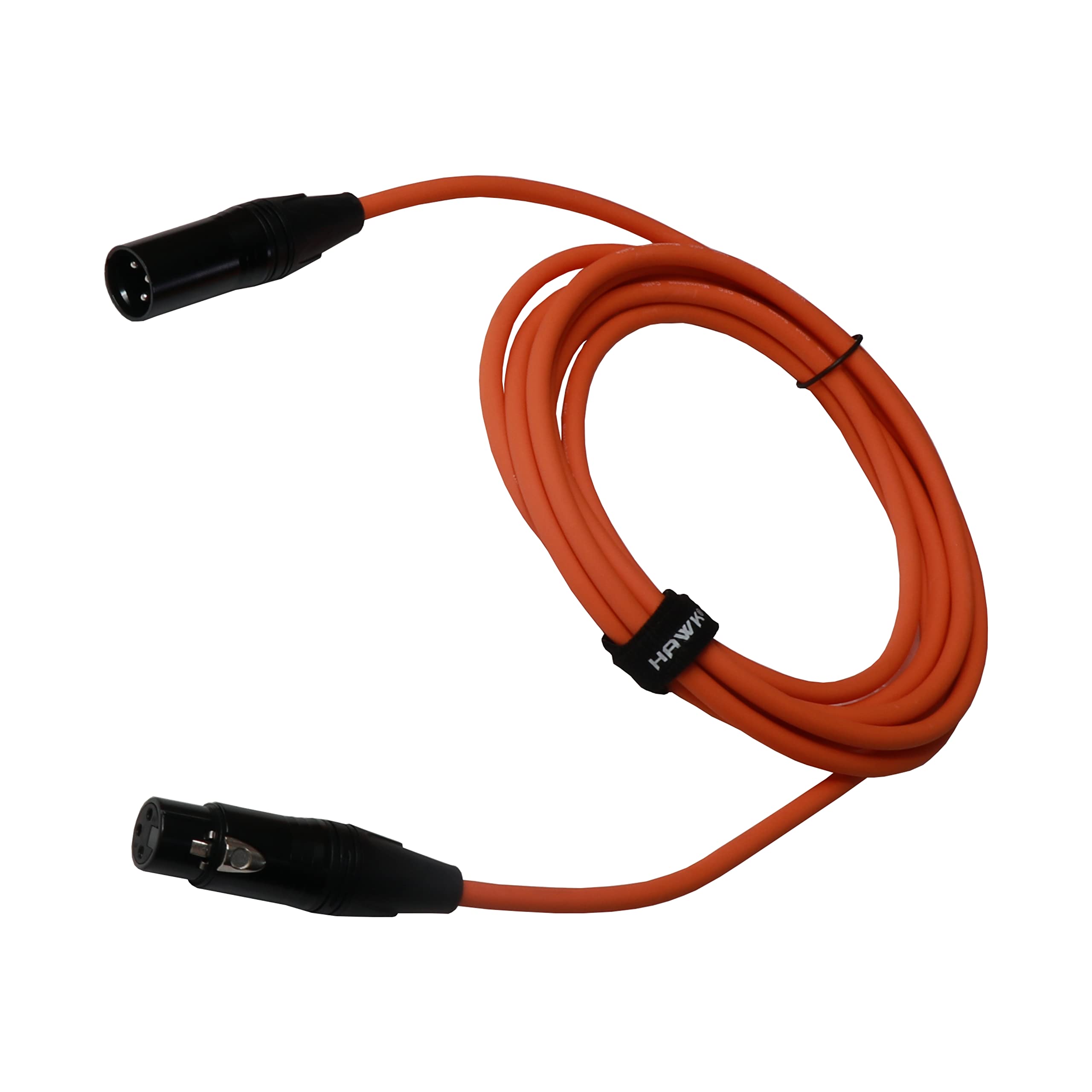 Hawk Proaudio Hawk Sxfg010 Gold Series Xlr Male To Female Microphone Cable With Cable Tie - 3 Meter (Orange Color), ?Orange-image-44