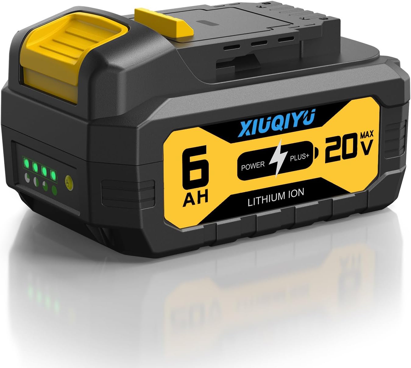 1pack 6.0Ah True Capacity & Automotive Power Cell Replacement Battery Compatible with Dewalt 20V Max Tool, Battery Compatible with DCB200 DCB204 DCB206 Series Cordless Power Tools